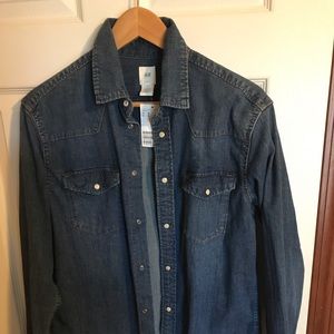 H and M denim shirt NWT